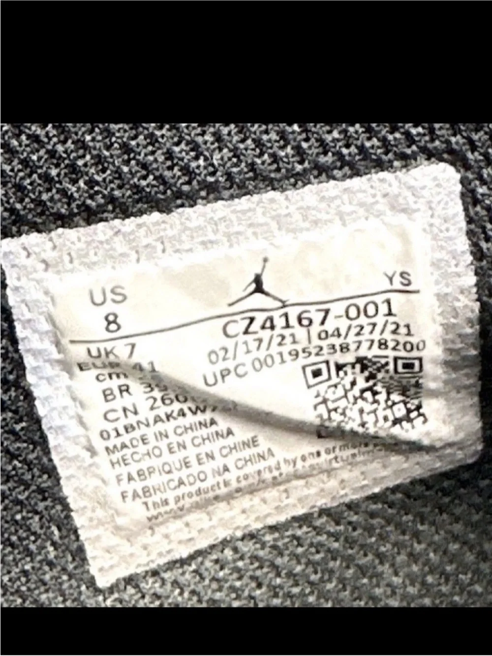 Nike Air Jordan Men’s Max Aura 3 Triple Black Low Top Sneakers Basketball Size 8